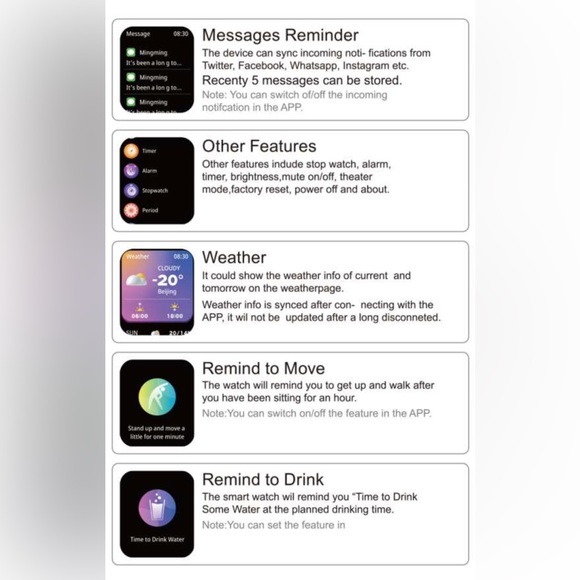 Smart Watch 1.83'' Full Touch Screen Smart Watch For Android & IOS Phones **NEW! - Picture 2 of 4